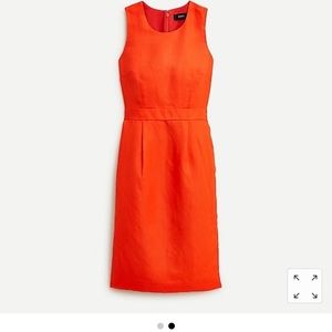 NWT J. Crew Burnt Orange Structured Sheath Dress